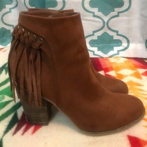 Carlos by Carlos Santana Fringe Booties